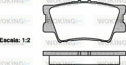 Тормозные колодки зад.TOYOTA CAMRY/RAV4 III/RAV4 IV 2.0-3.5 06-