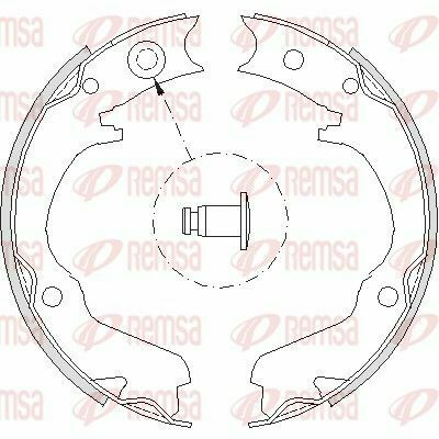 Колодки стоянкового гальма SUBARU Impreza 00-07, Legacy 03-09, Outback 03-09, Forester 02-08, Impreza 92-01, Forester 97-02, Legacy 99-03, Outback 99-03