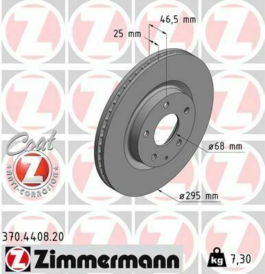 Диск тормозной (передний) Mazda CX-30 20-(295x25)