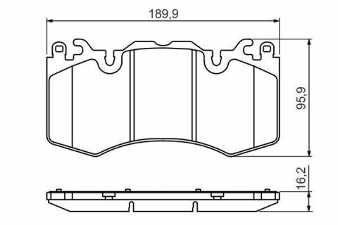 Колодки тормозные (передние) Land Rover Range Rover III/IV 02-/Range Rover Sport 05-/Discovery V 16-