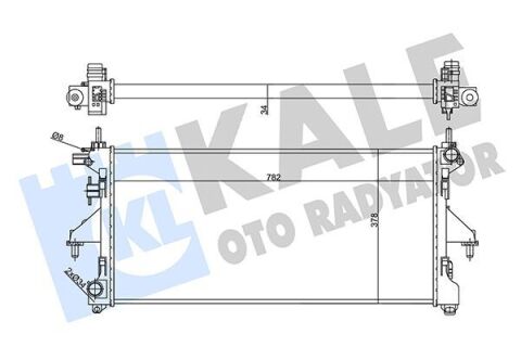 Радиатор охлаждения jumper, peugeot boxer 2.2hdi -ac 06-