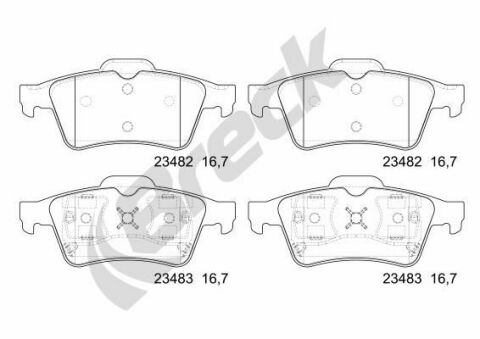 Тормозные колодки (задние) Renault Laguna II/Megane II 01-/Ford Connect 02-