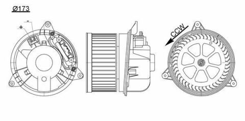 Вентилятор  кабiни  кондиц.  FORD  MONDEO