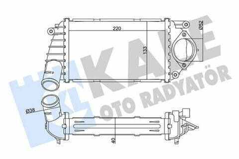 KALE VW Интеркулер Polo 1.4TDI,Seat Arosa 99-