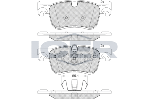 Колодки гальмівні (передні) Citroen C4 13-/ Berlingo/Peugeot Partner/Opel Combo E 18-