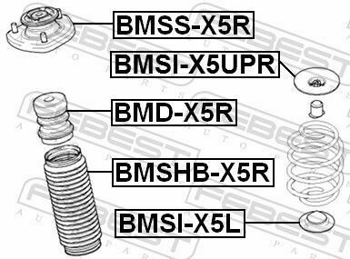 Проставка пружины зад. нижняя BMW X5 E53 99-06