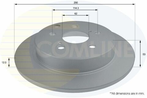 ADC2806 Comline - Диск тормозной с покрытием