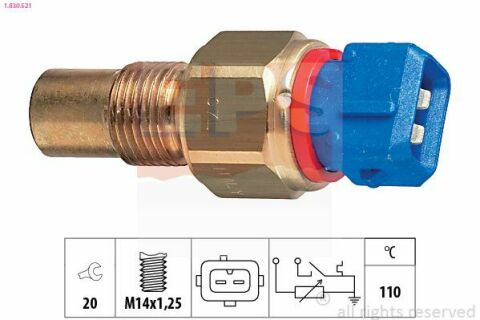 EPS CITROEN Датчик температури води Jumper 94-,ZX,PEUGEOT 205,405,Boxer