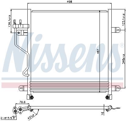 Конденсер JP CHER(01-)2.5 CRD(+)[OE 05183561AA]