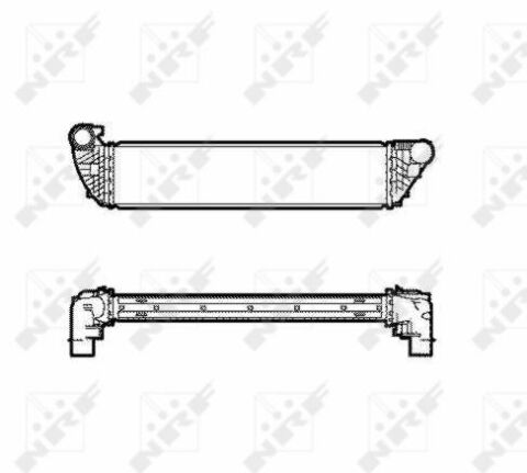 Радіатор інтеркулера Renault Espace 2.0/2.2dCi 06-/Laguna 1.9-2.2dCi 01-07