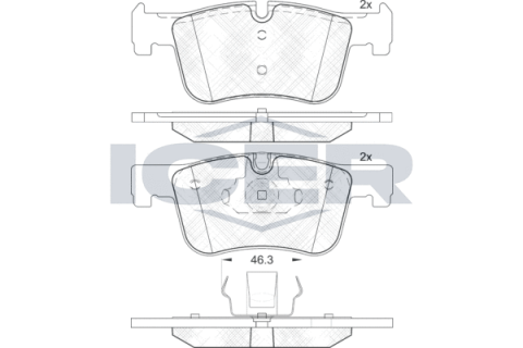 Колодки гальмівні (передні) BMW 1 (F20/F21)/3 (F30/F31/F34/G20/F80)/4 (F32/F36/F82)/7 (F01-04) 10-