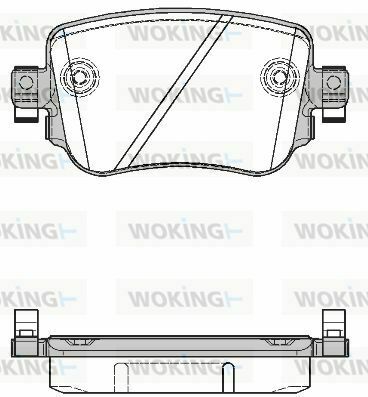 Тормозные колодки зад. Octavia III/Sharan/Audi Q3 12- (TRW)