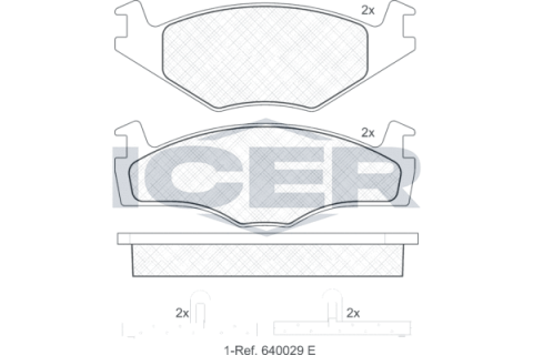 Колодки гальмівні (передні) Seat Cordoba/Ibiza/Toledo 93-02/VW Caddy/Passat B2-B4 79-92/Golf 74-99