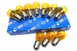 Автолампа P21W 12V 21W BA15s оранжевая