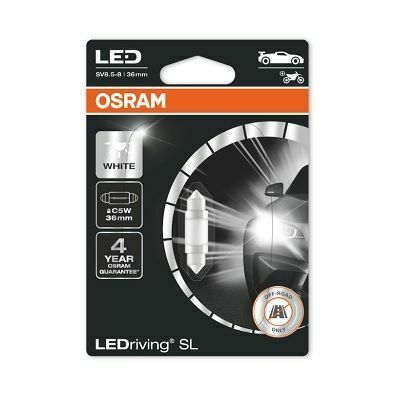 Лампа світлодіодна Osram LED cool white 6000K 1шт (1W 12V SV8,5-8)