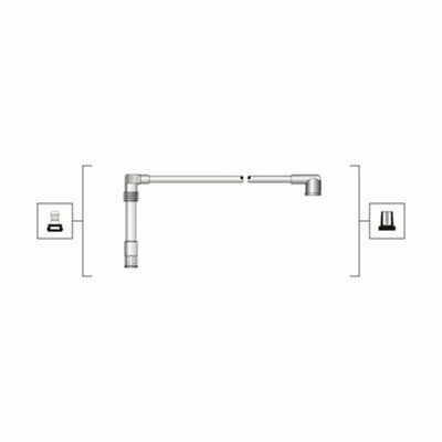 Провода зажигания Audi A4/A6/A8/VW Passat 2.4/2.6/2.8 96-08 (к-кт) (MSQ0082)