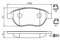 Колодки гальмівні (передні) Citroen Berlingo 00-11/C4 1.6 THP/VTi 04-/Peugeot 207/307 02-, фото 13 - інтерент-магазин Auto-Mechanic