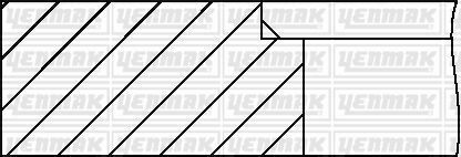 Комплект поршневих кілець (86,40/STD) (1,5/1,5/3,0) FIAT Bravo/Palio 1.6