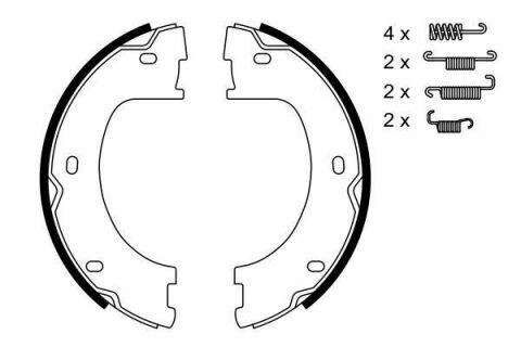 Колодки ручника MB Sprinter 509-519 06-(172x42) Колодки ручника MB Sprinter 509-519 06-(172x42)