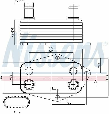 Масл.рад.  BMW  3  E46(98-)318d(+)[OE  11422247015]