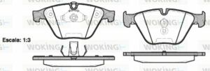 Тормозные колодки пер. BMW 5 (F10) 10-(ATE) (155,1x68,5x18,9)