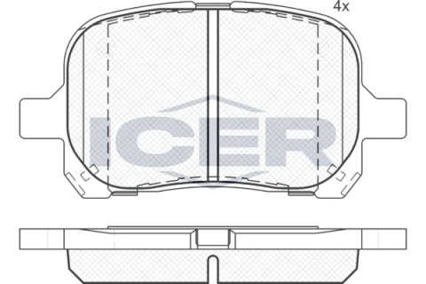 Тормозные колодки (передние) Toyota Camry 96-02/Lexus ES 91-01/RX 98-03