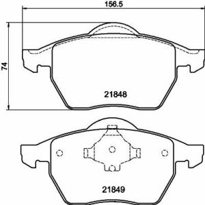 MINTEX Гальмівні колодки перед. VW Sharan 95-00 SEAT Alhambra FORD Galaxy