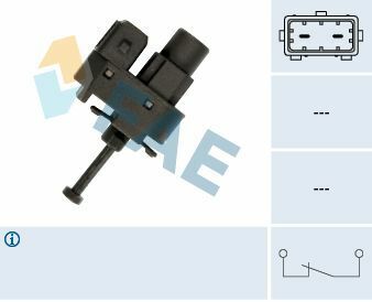 Датчик педалі гальма Ford Focus/Mondeo 93-12 (2 конт.) (чорний)