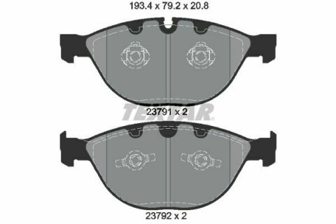 Колодки гальмівні (передні) BMW 5 (E60)/6 (E63)/7 (E65/E66/E67) 04- (Teves) Q+