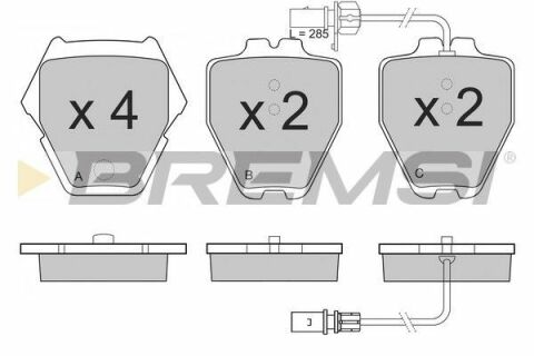 Гальмівні колодки перед. VW Phaeton 02-07 (TRW)