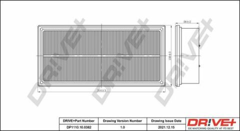 DP1110.10.0382 Drive+ - Фильтр воздуха