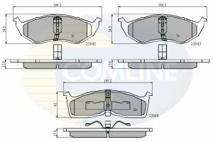 CBP3850 Comline - Гальмівні колодки до дисків