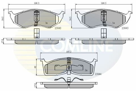 CBP3850 Comline - Гальмівні колодки до дисків