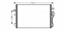 Радіатор кондиціонера DODGE JOURNEY (2009) 2.0 CRD