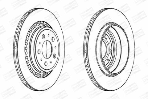 Диск гальмівний задній 17 XC90 02- (336*30) VOLVO