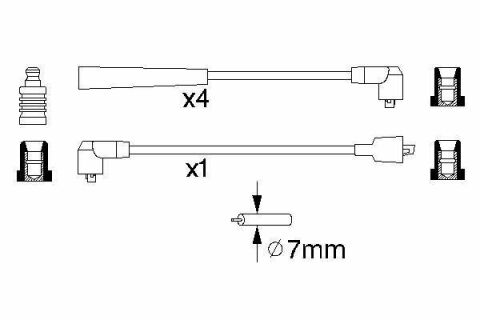 BOSCH B841 Провода высокого напряжения SUZUKI SWIFT -01