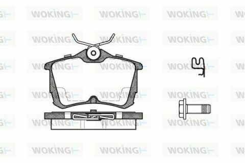 Тормозные колодки зад. Honda Accord 98-08 (TRW)