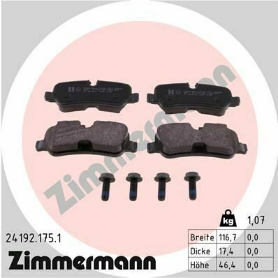 Колодки гальмівні (задні) Land Rover Range Rover/Discovery III/IV 04- (TRW)