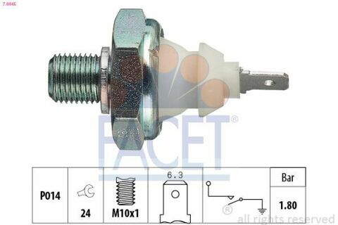 Датчик давления масла (1,8bar/1 конт./белый) VW T3/T4/LT 73-04