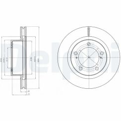 Диск тормозной передний Land Cruiser,Lexus LX570 08- TOYOTA