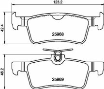 гальмівні колодки передні 308 ii 13-