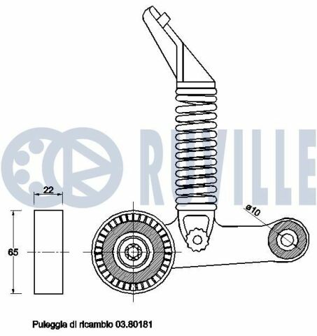 Натяжной ролик w176, w246