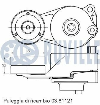 Натяжитель ремня m164 320cdi