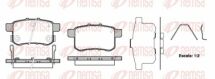 Колодки гальмівні задн. Accord 08-,Civic 12-