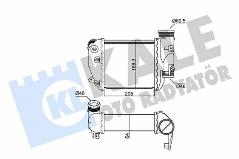 KALE VW Інтеркулер праворуч Audi A6 2.7/3.0TDI 04-