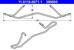 Планка супорта (переднього) притискна (к-кт) VW Caddy III 1.2-2.0TDI 04-15 (Teves) Планка супорта (переднього) притискна (к-кт) VW Caddy III 1.2-2.0TDI 04-15 (Teves)