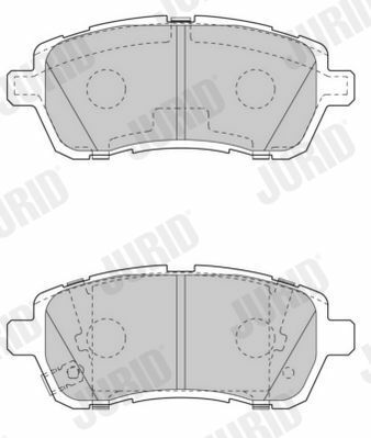 JURID MAZDA Тормозные колодки передн.Mazda 2,Suzuki Swift III, IV,Daihatsu Materia