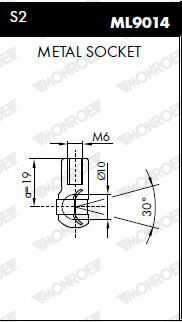 MONROE DB Амортизатор капота W163