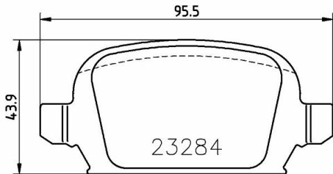 MINTEX  OPEL Колодки тормозные задние CORSA 01-