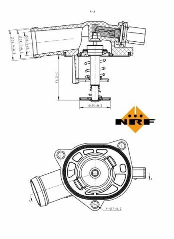 Термостат Audi A2/VW Golf IV 1.6 FSI 02-05 (109 °C)